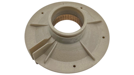 IntelliPro VS pump diffuser replacement part, beige plastic housing with central opening and mounting holes