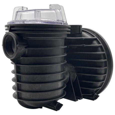 Pentair tank body assembly with clear lid and side inlet port