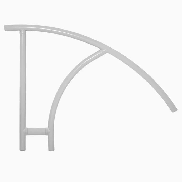 Cross-Braced Triton Series Return-to-Deck Hand Rail 44″ – Gray | CBTRTD-144-G