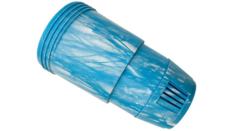 Blue Oreq Chillin Charlie chlorinator with threaded cap and slotted lower end