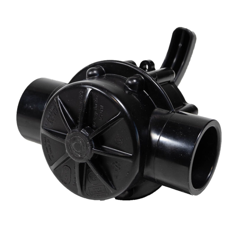 CMP HydroSeal 2-Way Diverter Valve 1-1/2" Socket x 2" Spigot - Black | 25912-154-000