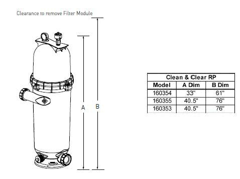 Pentair Clean & Clear RP Cartridge Filter 100 diagram