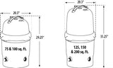 ClearWater II Cartridge Filter – 125 sq ft Capacity, Gray Housing, 1 ½″ FPT Ports | FC1257