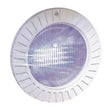 Hayward ColorLogic 4.0 LED spa light with white trim and purple lens face