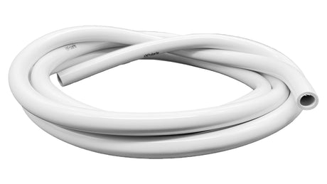 Coiled white replacement feed hose for Polaris Vac-Sweep pressure cleaner, 10 feet long