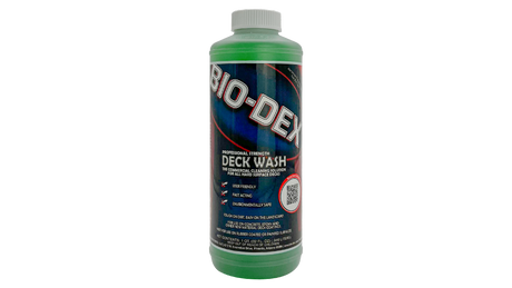 Bio-Dex Hard Surface Deck Wash, 1 quart (32 fl oz) bottle, front product view.