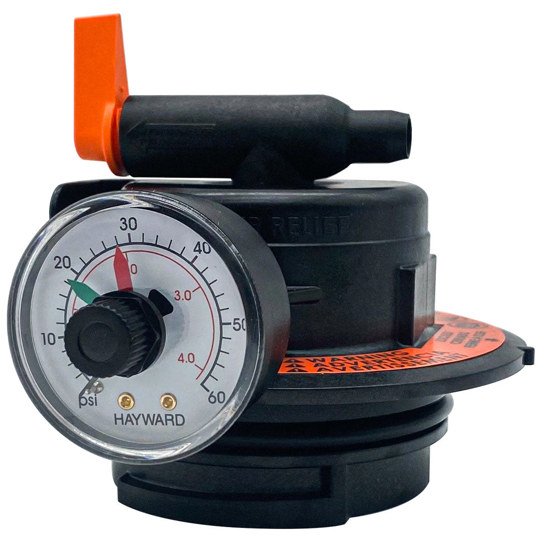 Hayward DEX2420MAR2 Entlüftungsventil-Set Für DE- Und Kartuschenfilter – Inkl. Manometer & O-Ringe