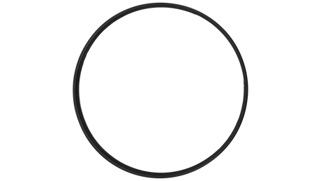 Black rubber O-ring with white metal-reinforced seal for Hayward SwimClear/ProGrid DE filter