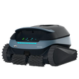 Dolphin EON 120d cordless robotic pool cleaner with track wheels and illuminated front display