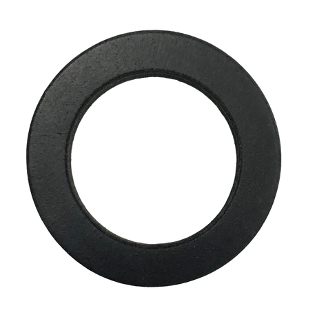 Round black heater gasket with center hole, bagged replacement part