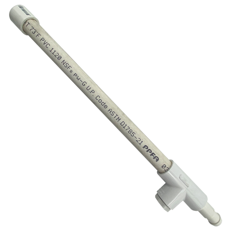 POLARIS pressure tester without gauge with white PVC handle and hose connector
