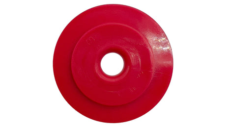 Red circular hose grommet with center hole for Polaris pressure cleaner feed hose assembly