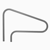 Saftron 3-Bend Return-to-Deck Pool Handrail – Graphite Gray | RTD-348-GG