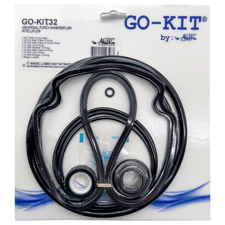 Universal Purex WhisperFlo IntelliFlo seal kit with O-rings and gaskets on branded packaging
