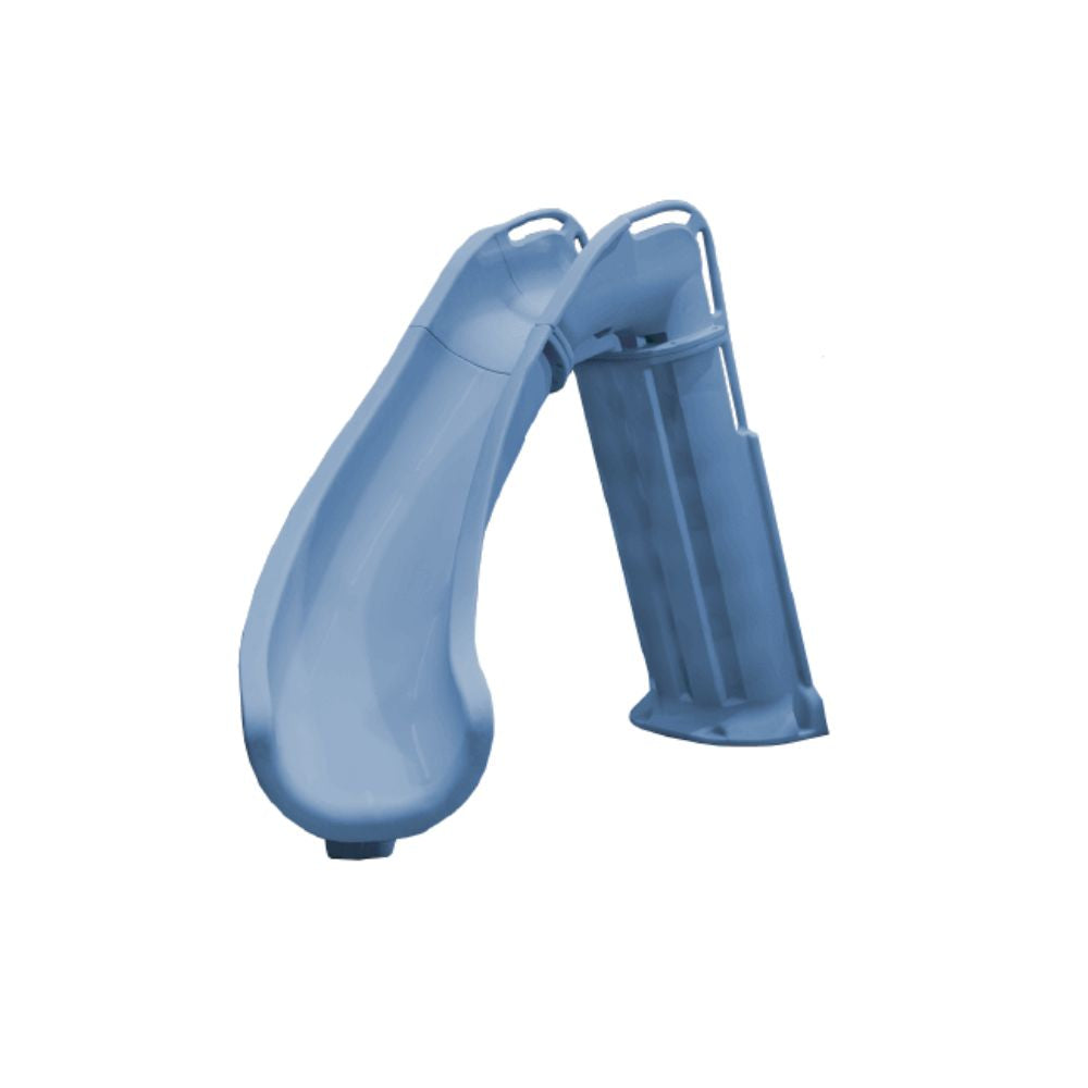 Global Pool Products Bad Axe X6 Left Turn Pool Slide – Blue Quartz | GLO-35-0383