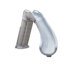Global Pool Products Bad Axe X6 Right Turn Pool Slide – Silver Quartz | GLO-35-0382