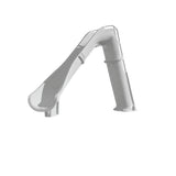 Global Pool Products Bad Axe X7 Left Turn Pool Slide – Silver Quartz | GLO-35-0388