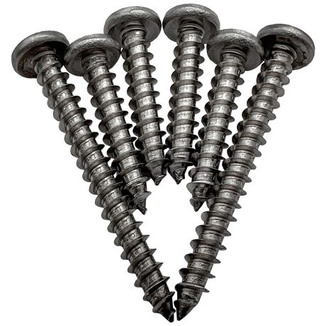 Six metal screws for Pentair Kreepy Krauly Great White/Dorado cleaner kit, four short and two long