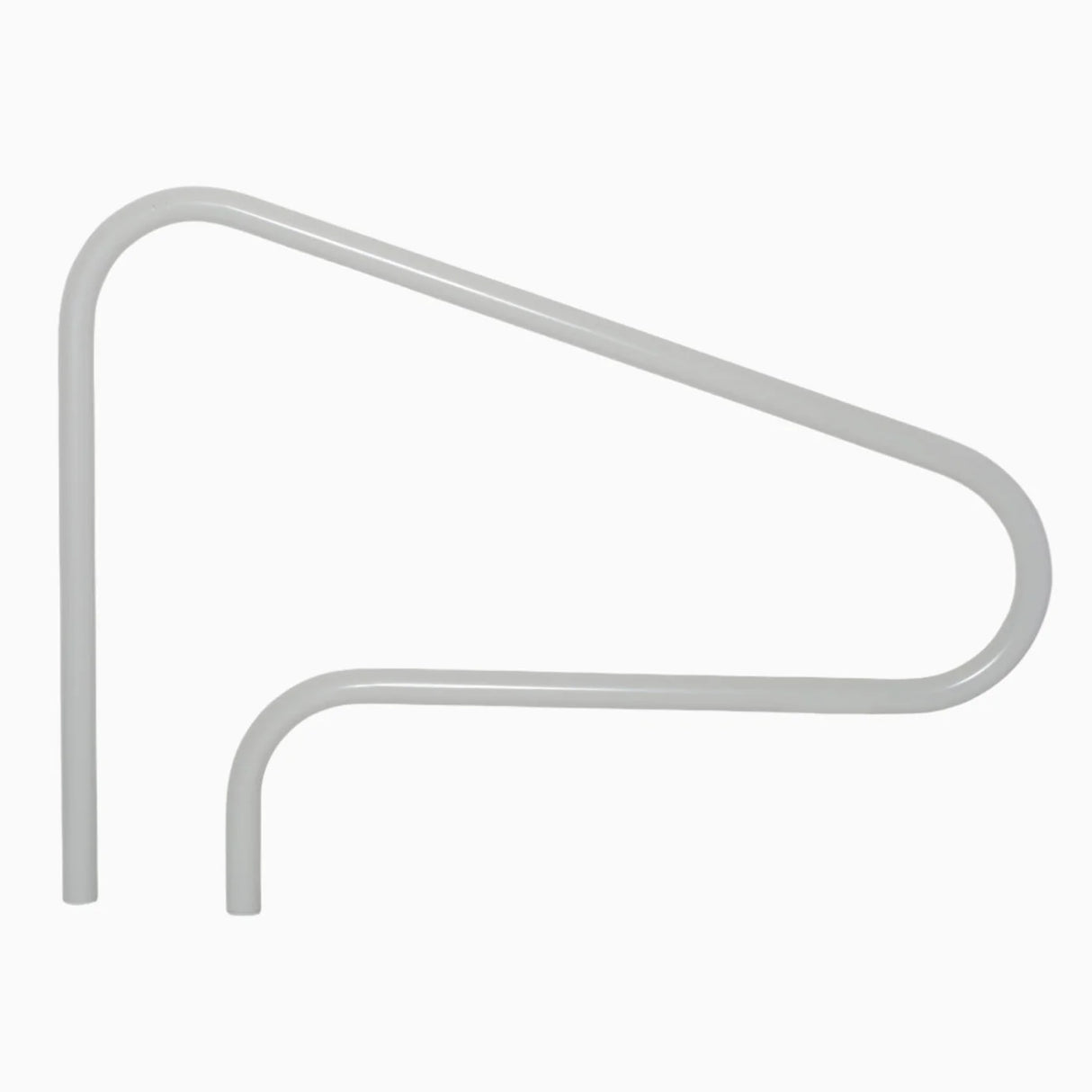 Saftron 3-Bend Return-to-Deck Pool Handrail – Gray | RTD-348-G