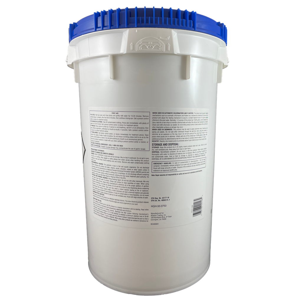POOL SEASON Chlorinating Tablets - 50 LB Bucket | 99% (Industry Strength)