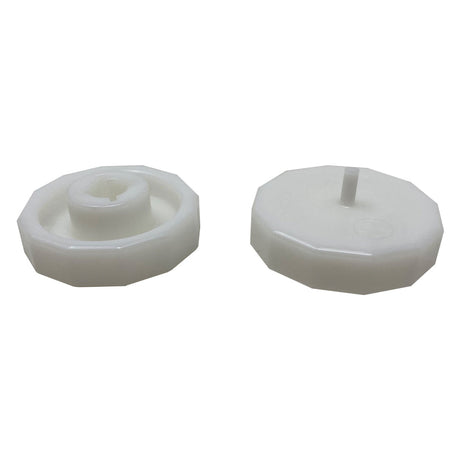 Hayward PoolVac/Navigator V-Flex turbine kit replacement turbine and two bearings, white plastic parts
