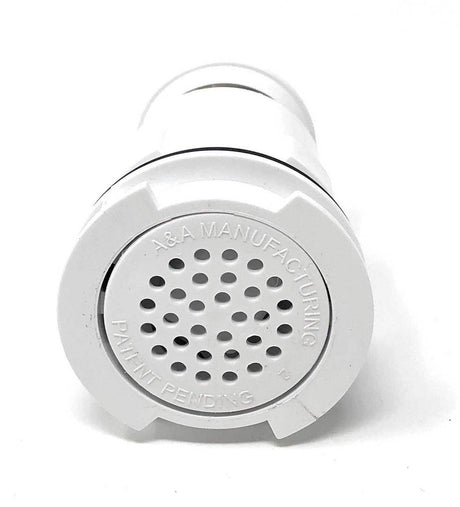 White Pentair A&A Venturi complete pop-up head for in-floor pool cleaning system