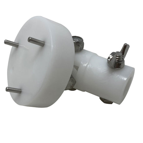 Three-prong service tool pictured with the White Bubble Jet fountain; confirm accessory inclusion