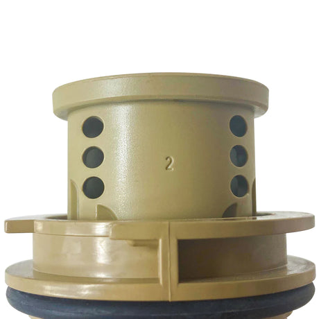 Gold Pentair in-floor pool cleaning head without riser