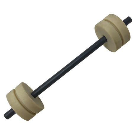 DekClor safety plate lock with black rod and beige ends