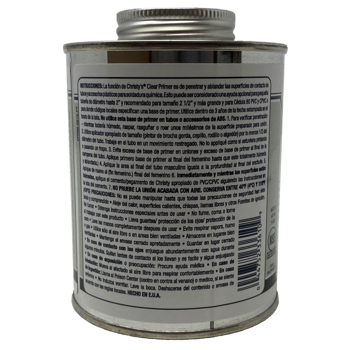 Clear PVC Primer (One Pint)