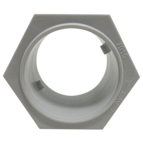 Gray plastic Hayward TriVac 700/500 universal wall fitting kit adapter ring