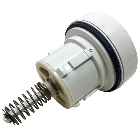 White high-flow pop-up sprinkler head with spring assembly