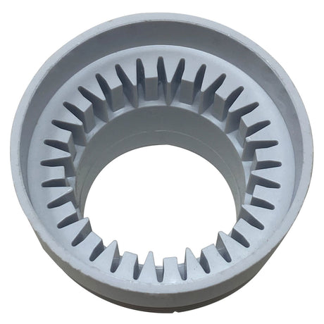 Gray Pentair Kreepy Krauly automatic regulator valve replacement part with slotted circular opening