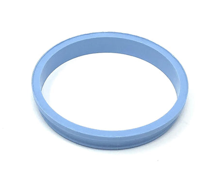 Blue circular pool in-floor cleaning ring insert