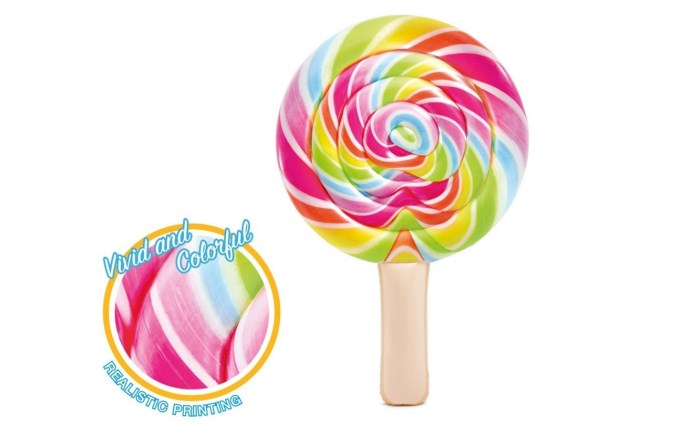 Intex Rainbow Lollipop Pool Float 78" x 50" x 9.5" | ITX-90-1033