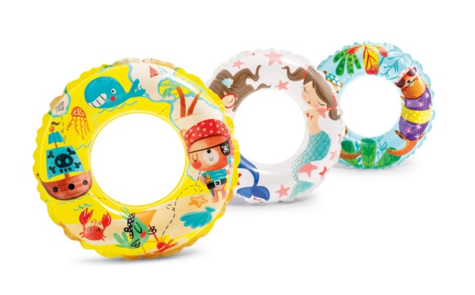 Intex Transparent Swim Rings Assorted 24" Deflated – ITX-90-4087