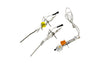 Igniter and flame sensor kit with three wired probes on a white background