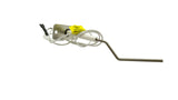 Igniter and flame sensor assembly with mounting bracket and wire leads