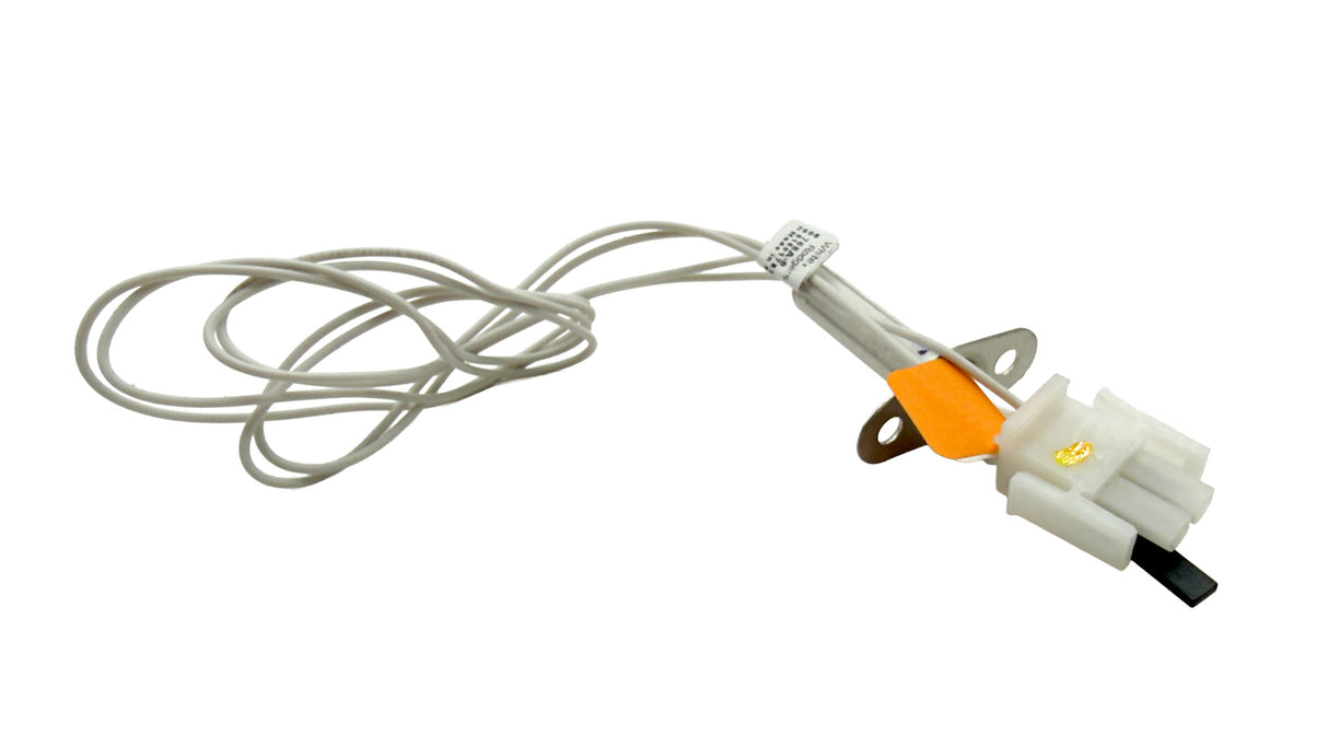 Igniter and flame sensor assembly with white wire harness and mounting bracket