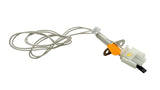 Igniter and flame sensor assembly with white wire harness and mounting bracket
