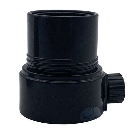 Black plastic umbrella sleeve adapter with side tightening knob