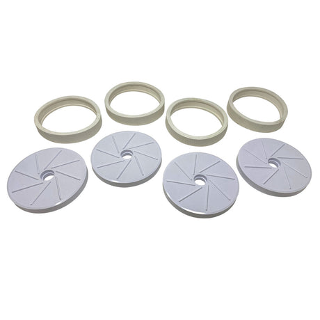 Pentair Kreepy Krauly Legend tune-up kit replacement parts set with four white discs and four beige rings