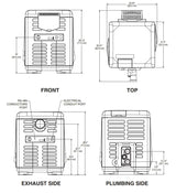 Pentair MasterTemp Digital IID ASME Natural Gas Low NOx Pool & Spa Heater 250K BTU | 461000