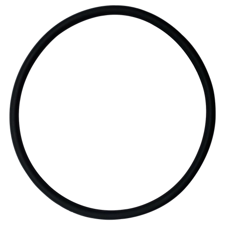Black circular filter lid O-ring gasket