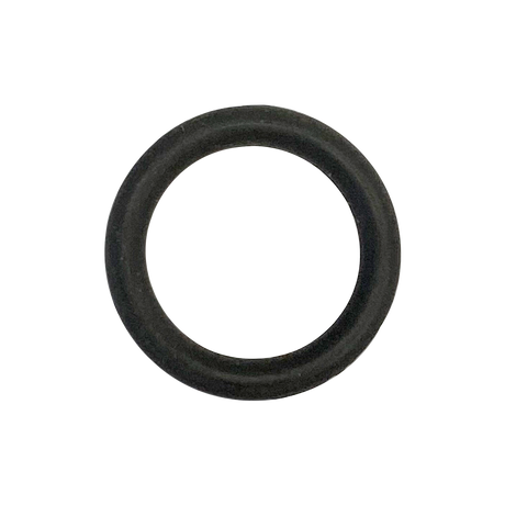 Black Viton O-ring seal on white background