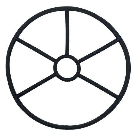 Black 5-spoke spider gasket o-ring for American pool valve, round replacement seal