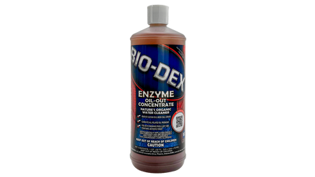 Bio-Dex Enzyme Oil-Out, 1 quart (32 fl oz) bottle, front product view.