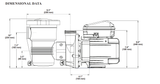 Pentair OptiFlo 1 Horsepower Aboveground Pool Pump (Vertical Discharge) diagram