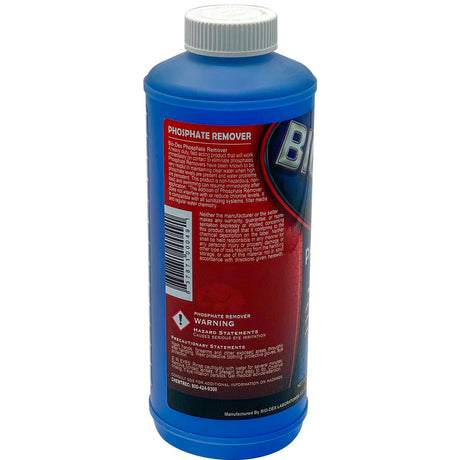 Bio-Dex Laboratories Phosphate Remover 32 oz bottle with blue cap and product label on white background