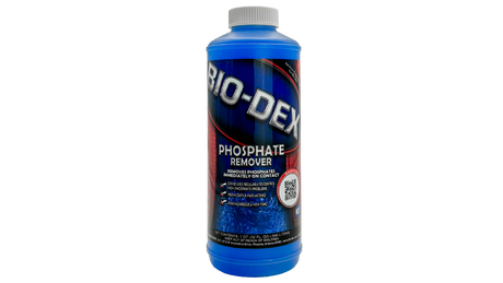 Bio-Dex Phosphate Remover 32 oz bottle with blue label